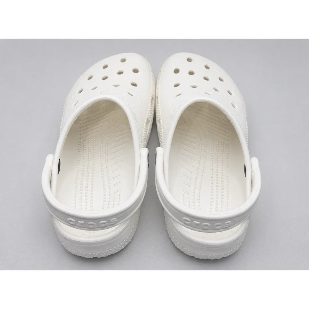 Crocs Classic Clog White Kids Youth J5 Slip On Comfort Casual ShoesOUTOFSTOCK